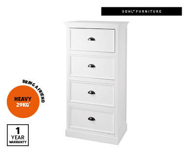 Aldi deals tallboy white