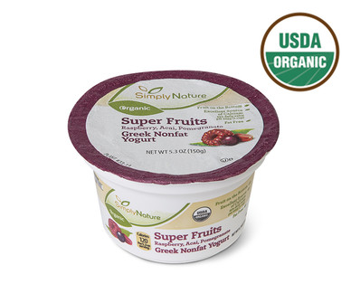 SimplyNature Super Fruits Organic Greek Nonfat Yogurt