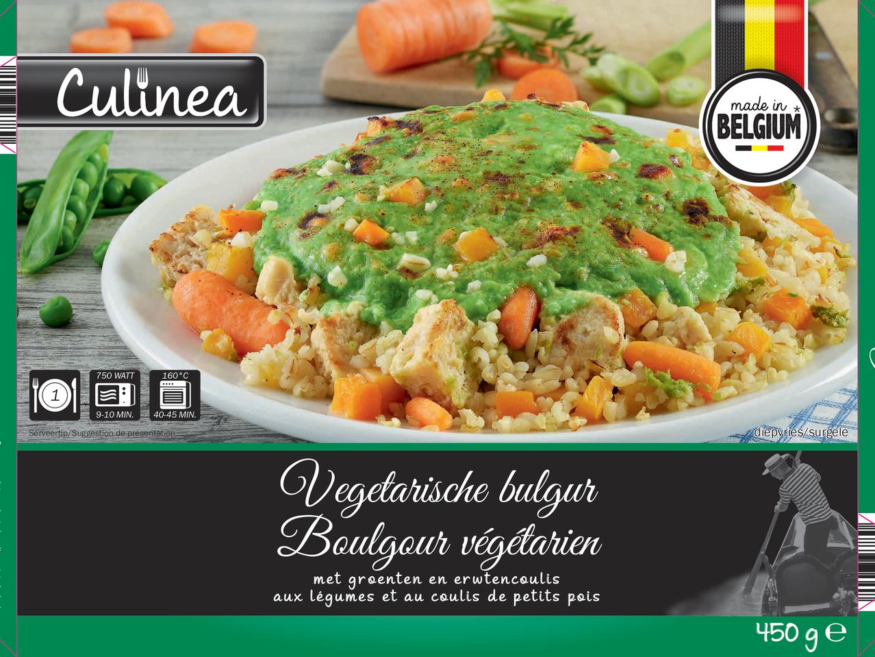Vegetarische diepvriesmaaltijd