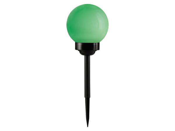 LED solar ball lights with ground spike