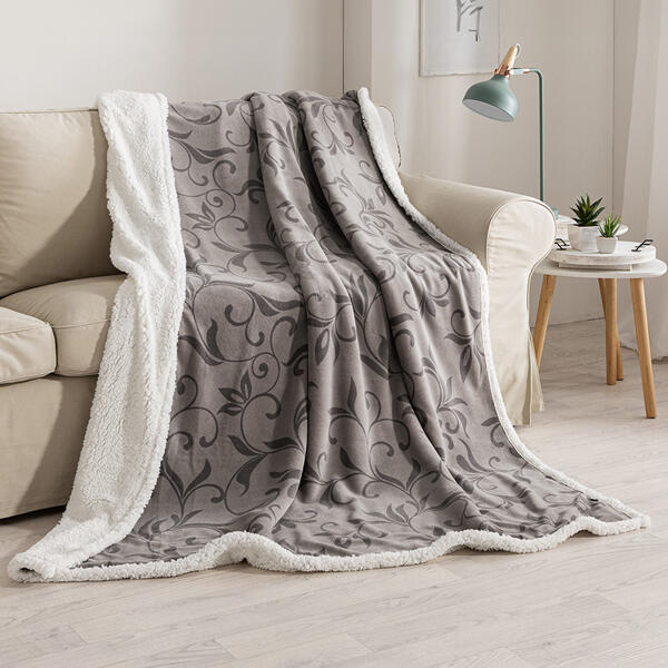 Coral- Sherpa-Kuscheldecke