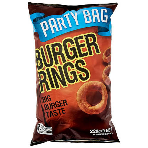 Burger Rings Party Bag 220g