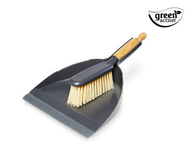 Bamboo Dustpan and Brush Set