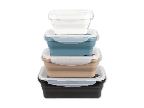 Faltbares Frischhaltedosen-Set, 4-teilig