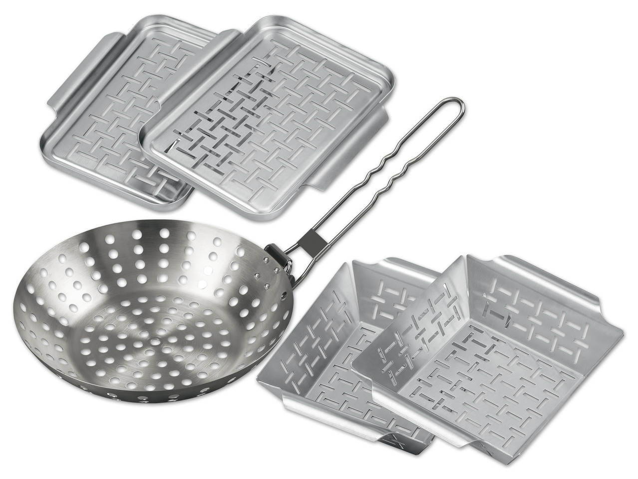 Grillschalen, 2 Stück oder Grillpfanne