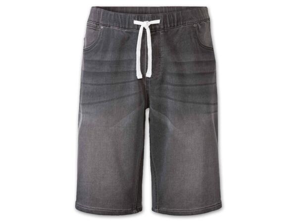 Herren Sweat-Denim-Shorts