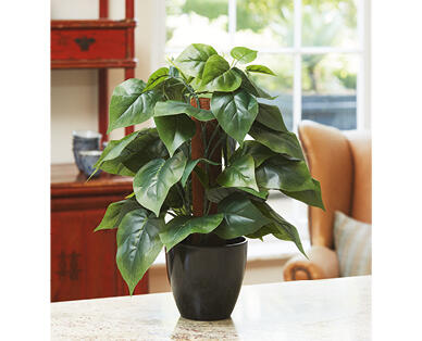 Potted Artificial Leafy Dieffenbachia