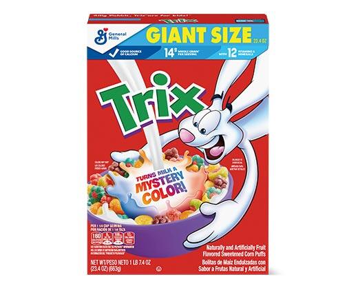 General Mills Trix or Multi Grain Cereal
