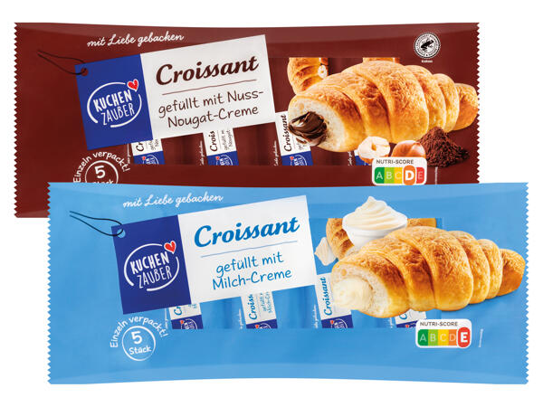 Croissants mit Cremefüllung
