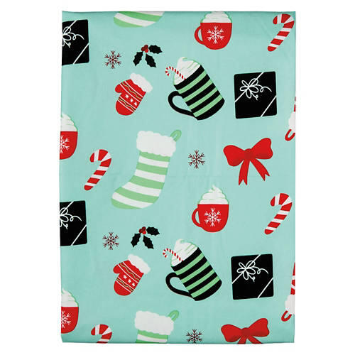 52" X 70" Holiday Vinyl Tablecloth - Christmas Toss