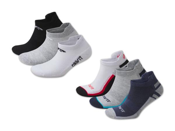 Damen/​Herren Sport-Sneakersocken, 3 Paar