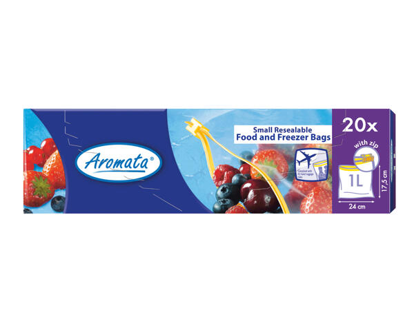 Resealable freezer Bags