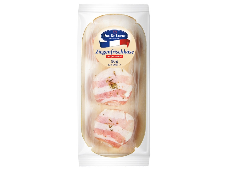 DUC DE COEUR Ziegenfrischkäse im Speckmantel