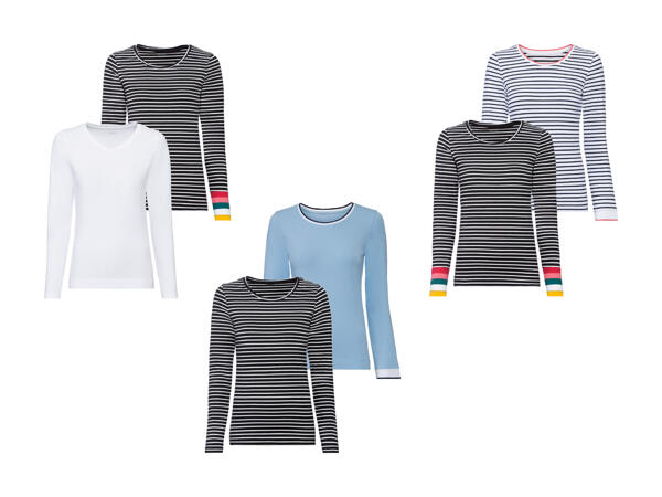 ESMARA(R) Langærmet T-shirt 2-pak