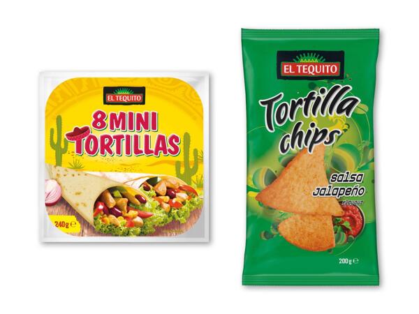Minitortilla eller tortilla chips
