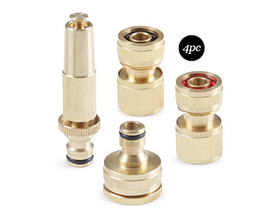 Brass Hose Accessories 4pc