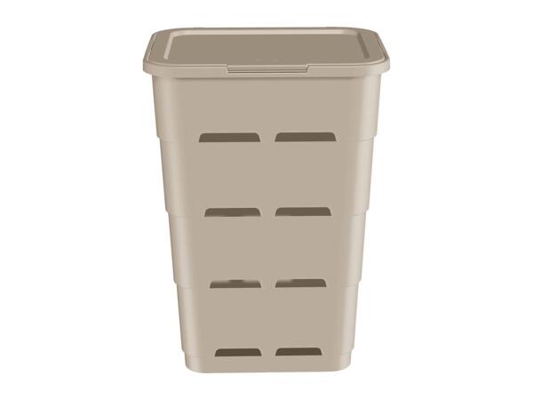 Livarno Home Recycled Plastic Laundry Hamper - Beige