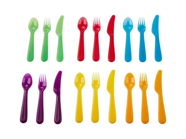 Reusable cutlery set, cups, plates or bowls