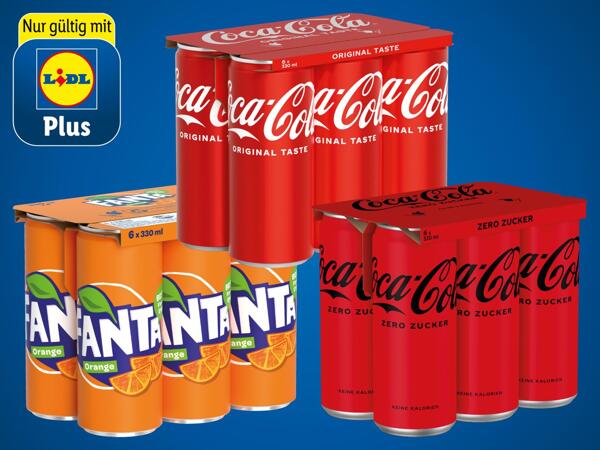 Coca-Cola, Coca-Cola zero oder Fanta