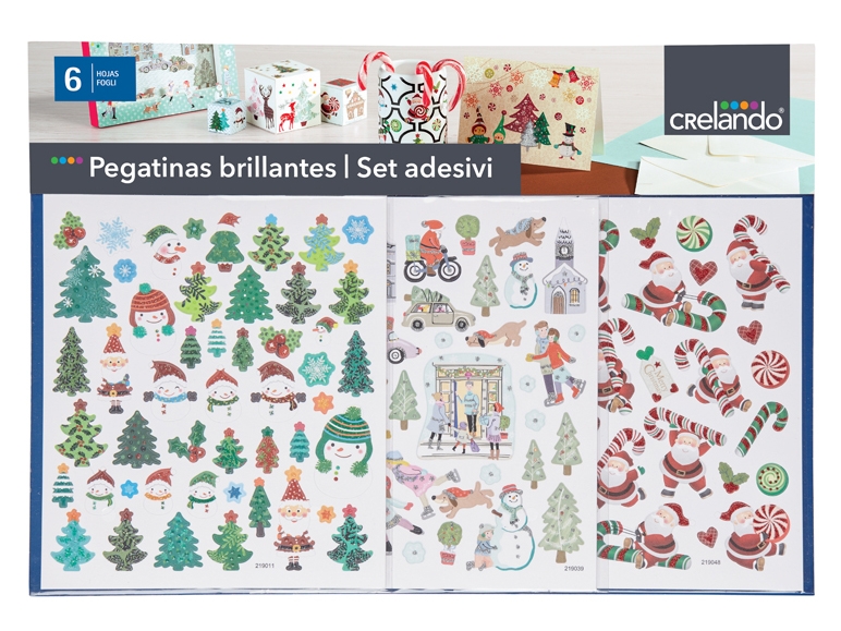 Card or Sticker Set for Handicrafts