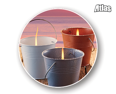 Citronella Candle Tin Bucket