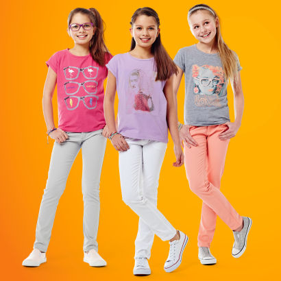 Jeans de couleur pour filles