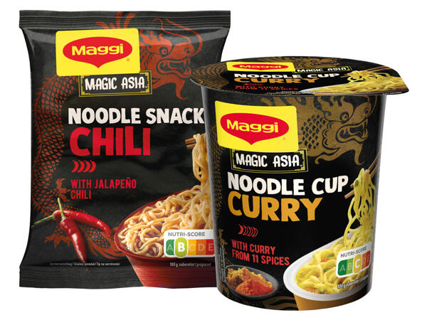 Maggi Asia Cup, Quick Snack oder Food Pasten