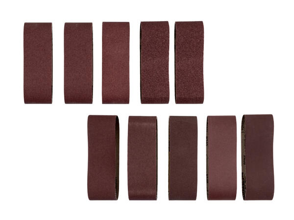 Papier pour ponceuse à bande, lot de 10