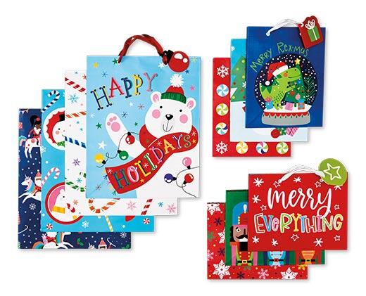 Merry Moments 
 10 Pack Holiday Gift Bag Set