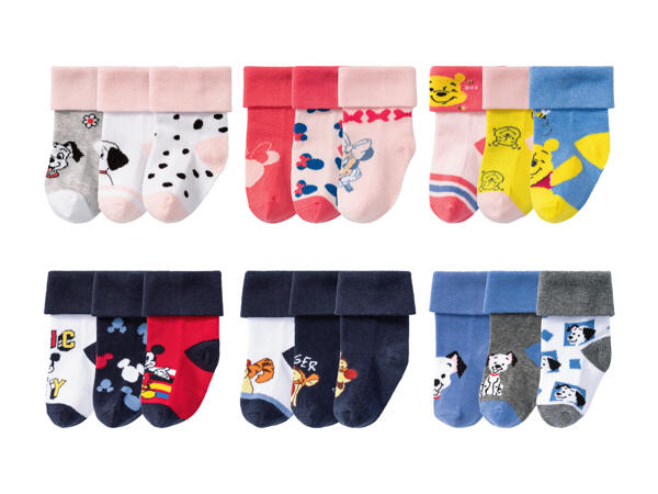 DISNEY BABY© Strømper 3-pak
