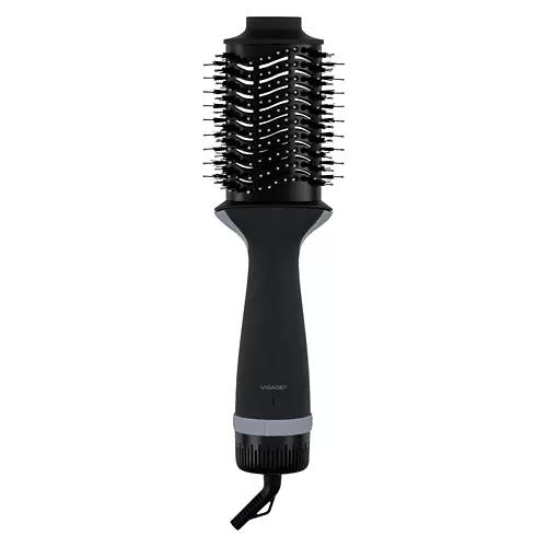 Hot Air Hair Brush, Black/Grey