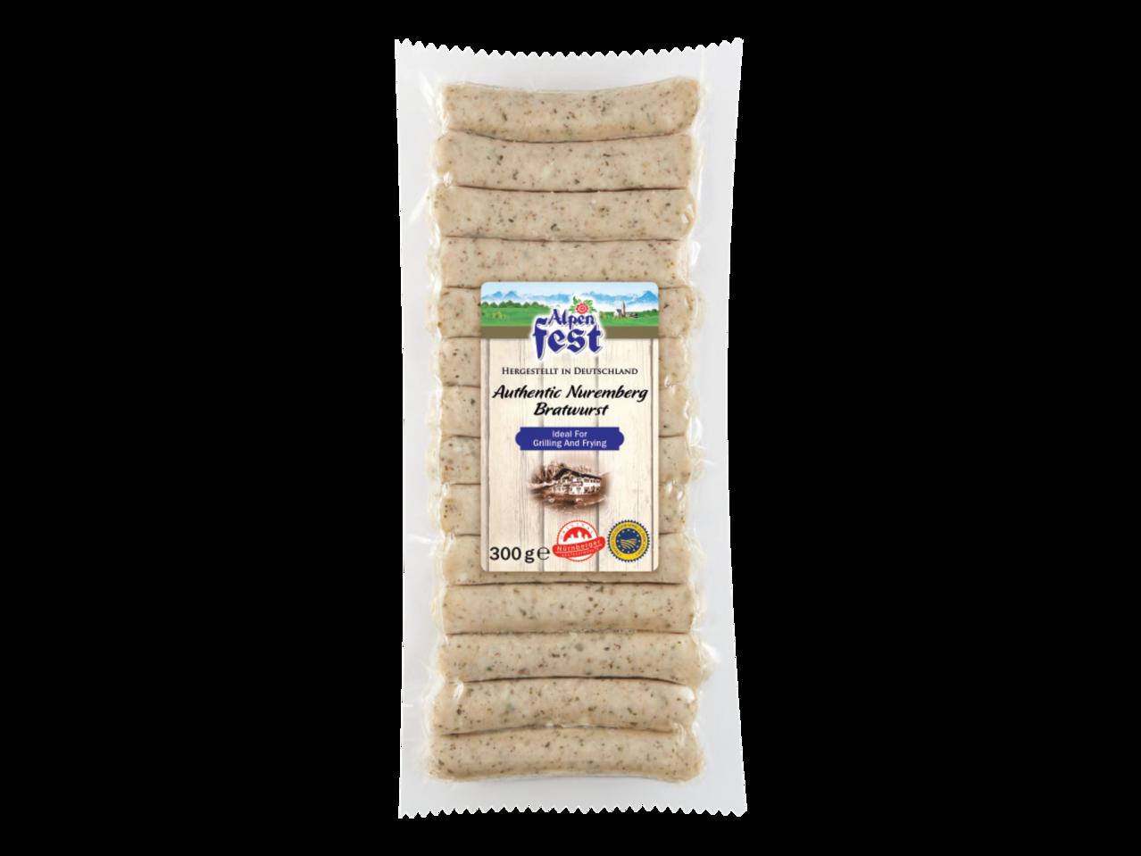 Authentic Nuremburg Bratwurst