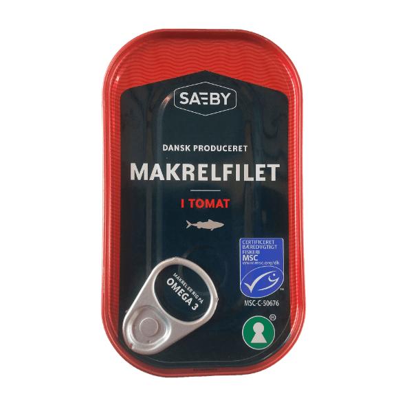 Makrelfilet i tomat