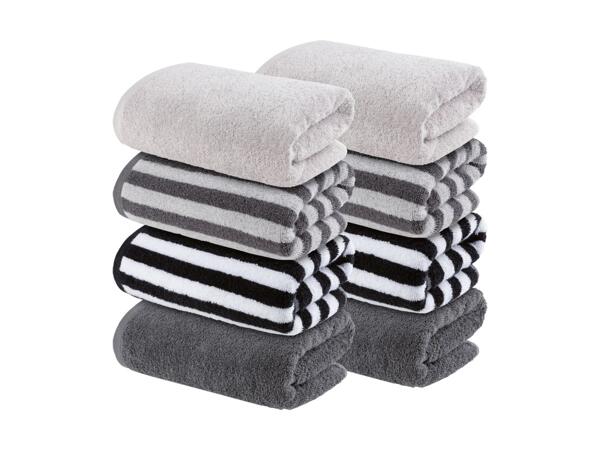 Serviettes de toilette éponge, set de 2