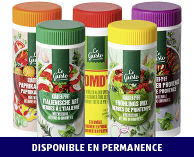 LE GUSTO 
 CONDIMENT EN SAUPOUDREUSE