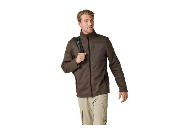 CRIVIT Men's Brown Fleece Jacket