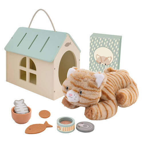 Kids Wooden Little Helpers Play Set - Cat