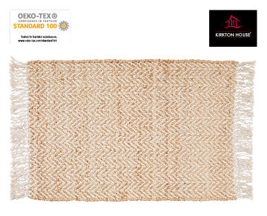 Luxury Fringed Jute/Cotton Decorator Mat