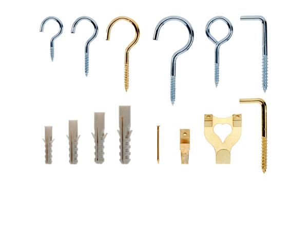 PARKSIDE Hook & Wall Plug Assortment - 338 Pieces