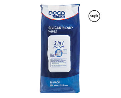 Sugar Soap Wipes 50pk