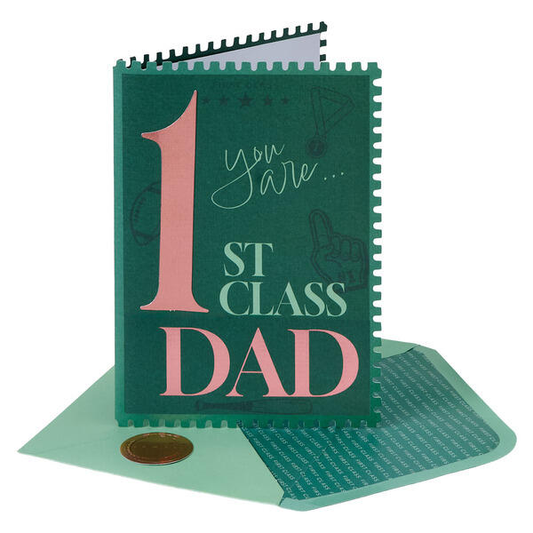 Pembrook 1st Class Dad Greeting Card