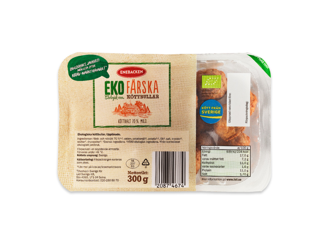 EKOLOGISKA KÖTTBULLAR