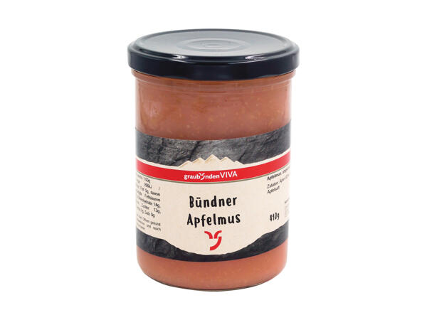 Compote de pommes des Grisons Graubünden Viva