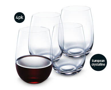 Stemless Wine Glasses 4 Pack