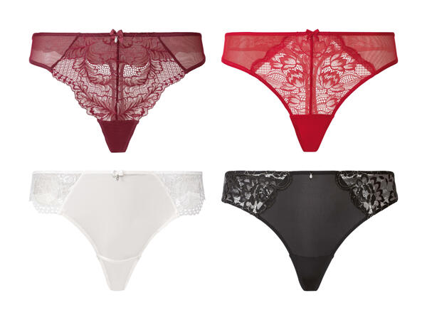 Strings en dentelle, lot de 2
