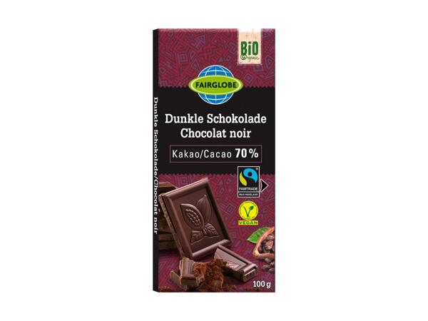 Chocolat noir 70% cacao bio