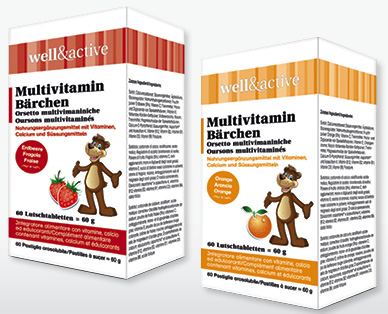 Orsetti alle vitamine per bambini WELL&ACTIVE