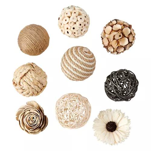 Spring Decorative Bowl Fillers, Assorted Brown