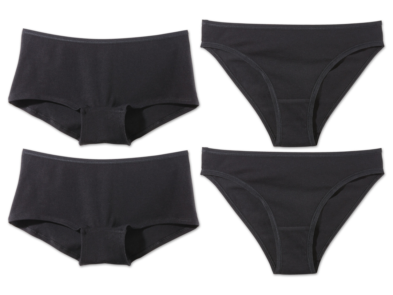 ESMARA LINGERIE(R) PURE COLLECTION Damen Slips oder Panties, 2 Stück1