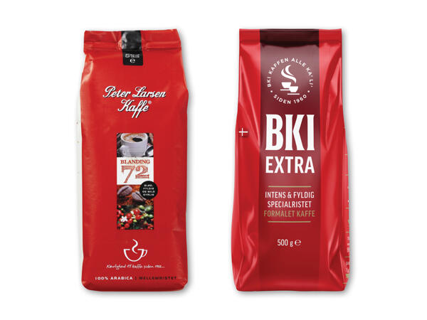 Peter Larsen eller BKI Extra kaffe